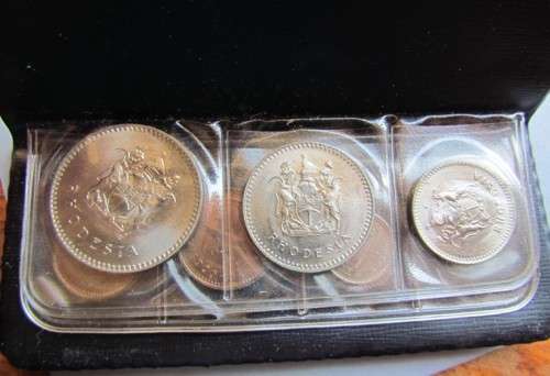 RHODESIA - MINT PACK UNCIRCULATED COINS OF RHODESIA - BID PER SET