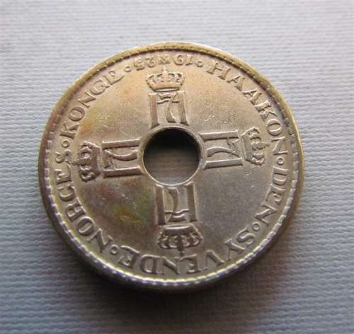 1925 NORWAY 1 KRONE  -  $30.00