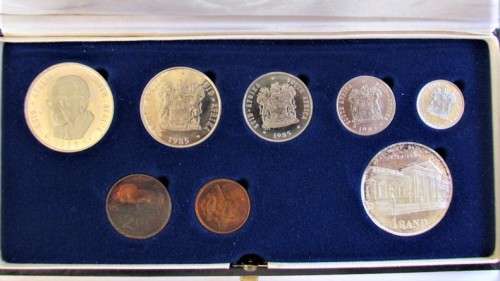 1985 PARLIAMENT DOUBLE  R1 COINS PROOF- SILVER- R1 PROOF SET -  PROOF