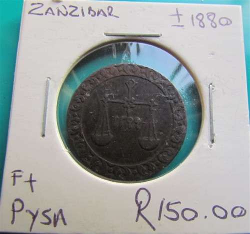 ZANZIBAR 1880 PYSA *** SCARCE ***