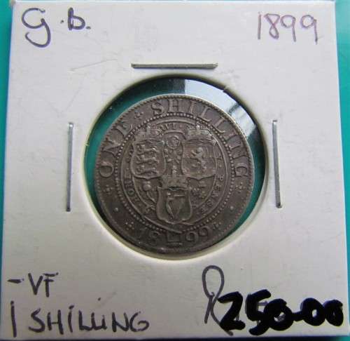 1899 GB 1 SHILLING - SILVER