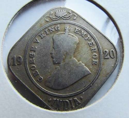 BRITISH INDIA 1920 2 ANNA`S