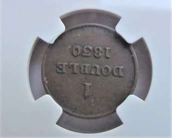 1830 GUERNSEY DOUBLE - NGC GRADED ***RARE***