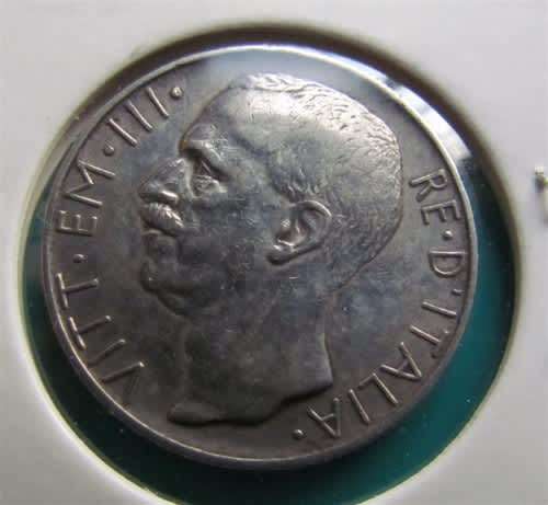 1927 ITALY 10 LIRE *** 83,5% SILVER ***