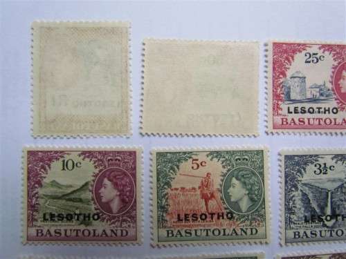BASUTOLAND WITH LESOTHO OVERPRINT WITH HIGH VALUES - MINT - 1 BID FOR ALL