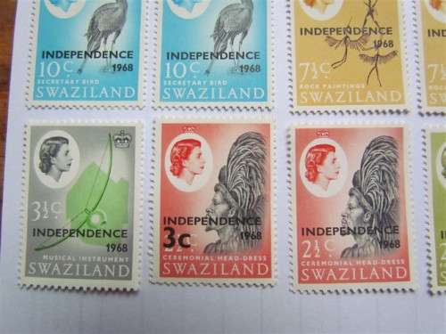 SWAZILAND - MINT SET - R1 HIGH VALUE - MINT +++ 3C MINT = OVERPRINT NOT LISTED
