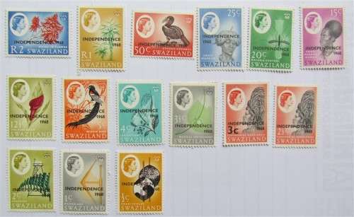 Swaziland Mint Set R2 High Value + 3C Mint Overprint - Value R800.00+++