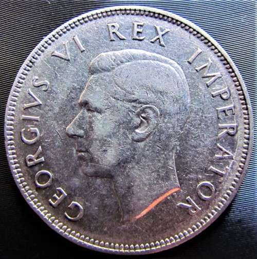 1945 2/6 HALFCROWN VERY LOW MINTAGE SCARCE YEAR 80% SILVER**R1 START