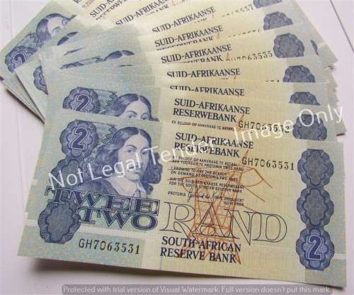 19 x Consecutive Numbers UNC De Kock R2.00 Notes - 1 Bid