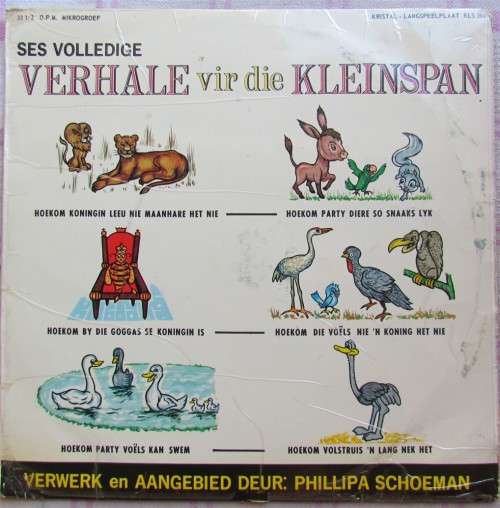 VERHALE VIR DIE KLEINSPAN - VINTAGE LP