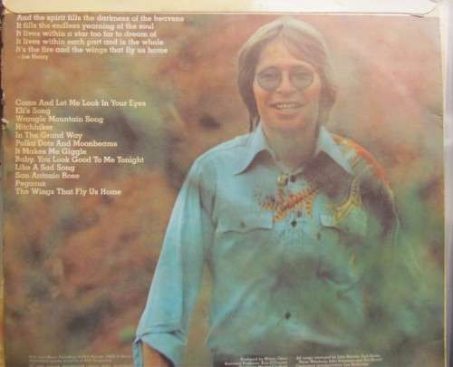 VINTAGE VINYL LP - JOHN DENVER - SPIRIT