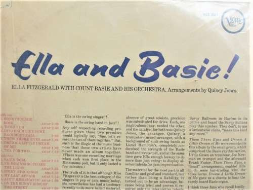 ELLA AND BASIE! Quincy Jones Production Vintage Vinyl