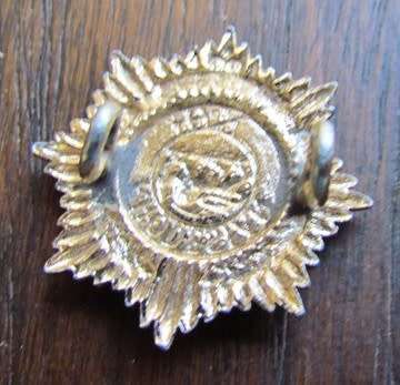 **R1 START**RHODESIAN SERVICE CORPS CAP BADGE + CRACKED FRAME