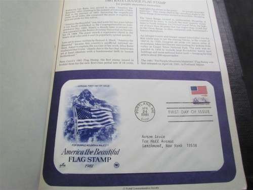 USA Postal Commemorative Society Album **SCARCE** Write Up + FDC 37 X Pages