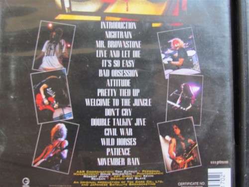 GUNS & ROSES DVD X 2 - USE YOUR ILLUSION 1 & 2  - GREAT CONDITION