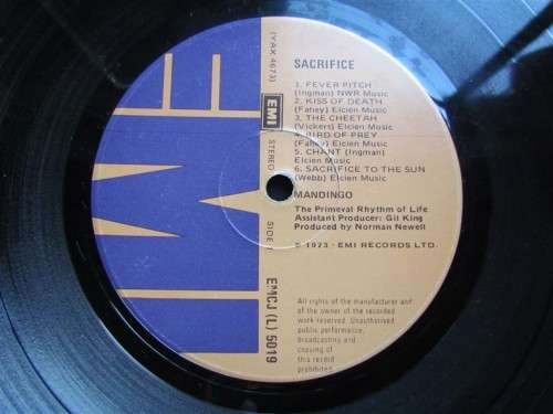 VINTAGE LP **SCARCE** SACRIFICE MANDINGO