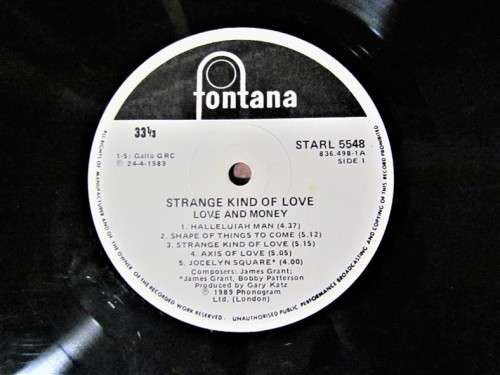 LOVE AND MONEY - STRANGE KIND OF LOVE - VINTAGE LP