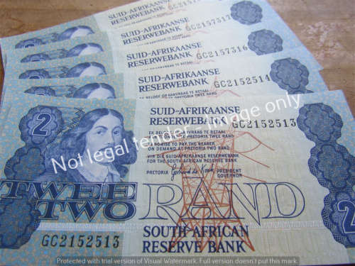 5 x DE KOCK CONSECUTIVE R2 NOTES (GC) UNC **BID PER NOTE**