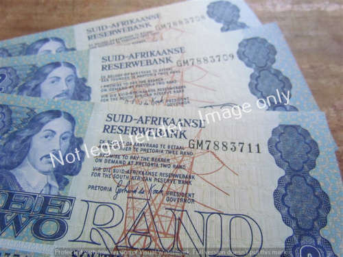 3 x DE KOCK R2 NOTES (GM) UNC **BID PER NOTE**