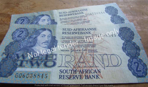2 x DE KOCK CONSECUTIVE R2 NOTES (GQ) UNC **BID PER NOTE**