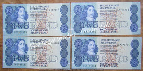 4 x DE KOCK R2 NOTES (G ASS.) UNC **BID PER NOTE**