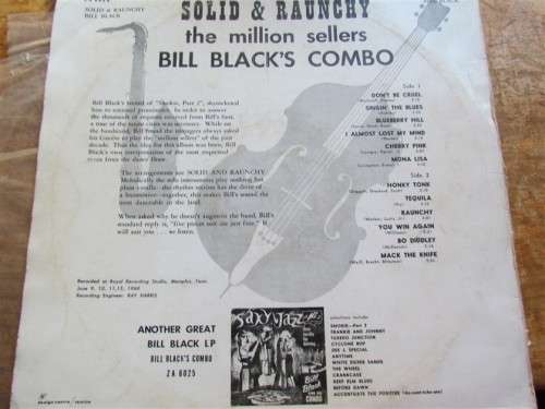 BILL BLACK`S COMBO - SOLID and RAUNCHY - 1960