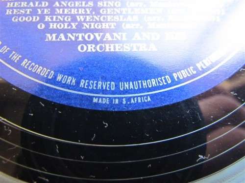 DECCA RECORDS SA PRESSING VINTAGE CHRISTMAS MUSIC - MANTOVANI