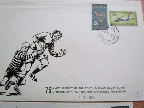 2 X SA SPRINGBOK SPECIAL RUGBY COVERS - 1 BID FOR 2