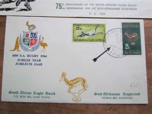 2 X SA SPRINGBOK SPECIAL RUGBY COVERS - 1 BID FOR 2