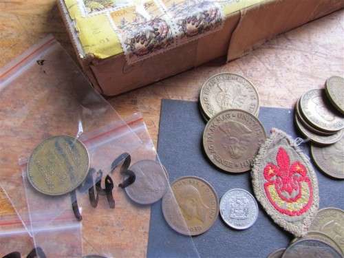@R1 START@ Old Optometrist Box of Coins Mostly SA Assortment - 1 Bid *relist non payment