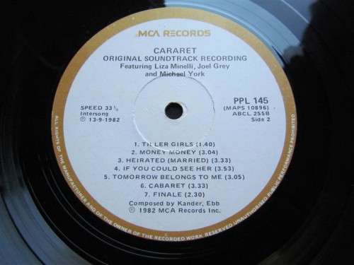 LIZA MINNELI - LIFE IS A CABARET -VINTAGE LP