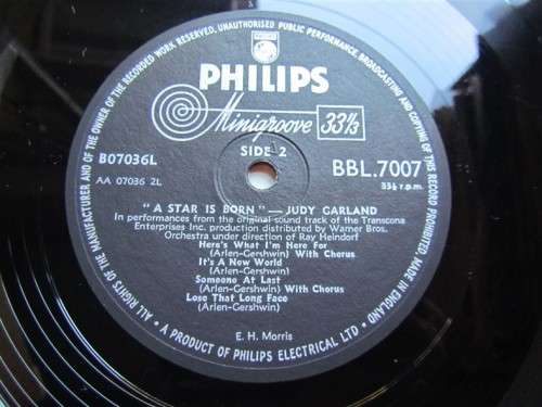 JUDY GARLAND - A STAR IS BORN - EARLY VINTAGE LP