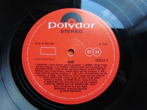HAIR - POLYDOR VINTAGE LP
