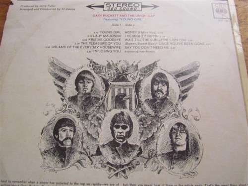 GARY PUCKETT AND THE UNION FEATURING YOUNG GIRL  - VINTAGE LP