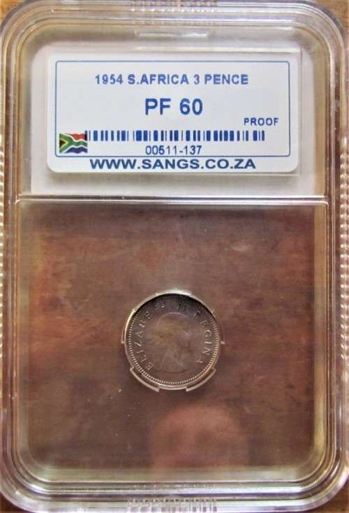 $$CRAZY R1 START$$ 1954 Proof 3d PF60 Silver