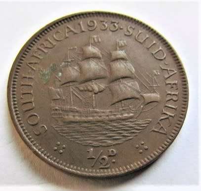 1933 HALF PENNY 1/2d **LOW MINTAGE ** GREAT DETAILS