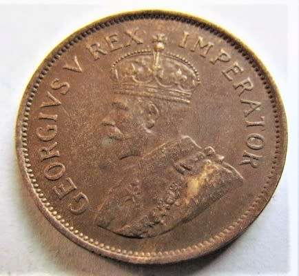 SA Union 1935 Half  Penny 1/2d
