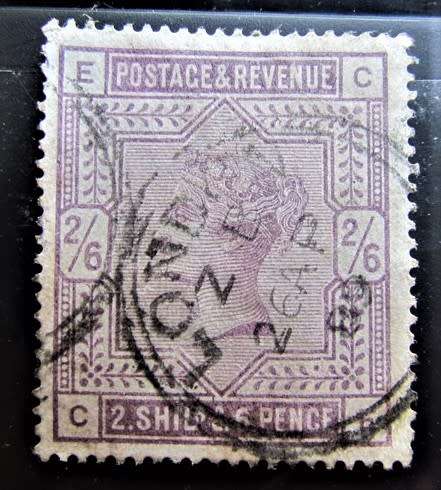 2 X Great Britain 2/6 Victoria Stamps - Used