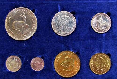 @@  CRAZY R1 START @@ 1963 PROOF SET IN SA MINT BOX #PROOF SILVER#
