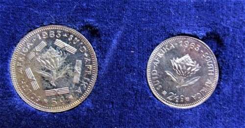 @@  CRAZY R1 START @@ 1963 PROOF SET IN SA MINT BOX #PROOF SILVER#