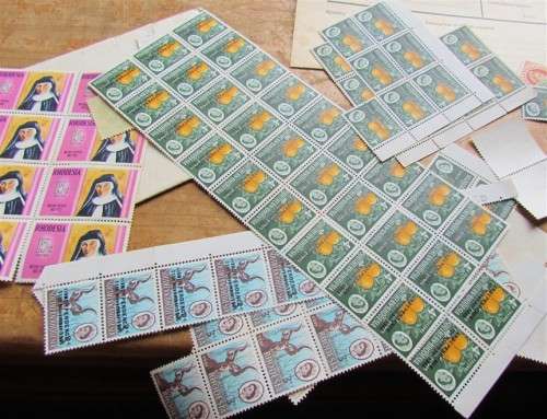 **CRAZY R1 START** POSTMASTER=GENERAL RHODESIA philatelic lot + letter + statement