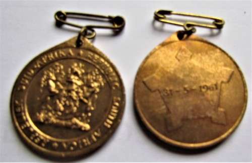 31 May 1961 SADF Medallions - 1 Bid for Both
