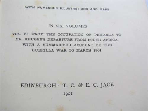 SOUTH AFRICA & TRANSVAAL WAR - VOLUME 6 (of 6) - LOUIS CRESWICK