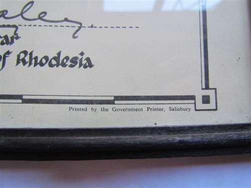 Rhodesia - Medical , Dental and Allied in frame -  C.J.Smith