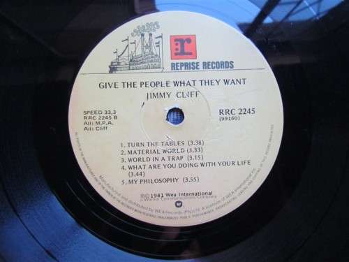 JIMMY CLIFF - GIVE THE PEOPLE WHAT THEY WANT VINTAGE LP