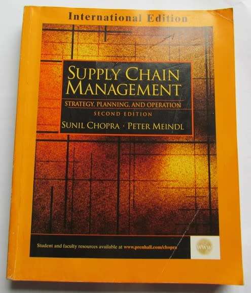Supply Chain Management - 2nd Ed. - Chopra + Meindl
