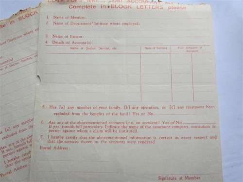 1965 South Africa Government Gazettes + Government MP claims + hotel slip