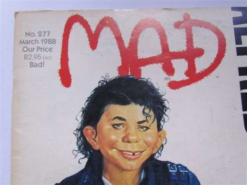 MAD MAGAZINE MICHAEL JACKSON BAD ISSUE 1988 #277