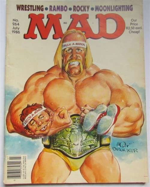 MAD MAGAZINE HULK HOGAN ROCKY RAMBO ISSUE #264 1986
