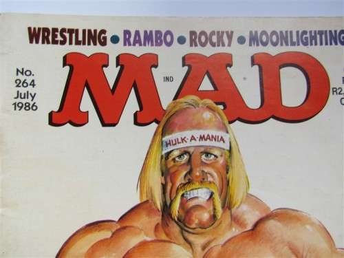 MAD MAGAZINE HULK HOGAN ROCKY RAMBO ISSUE #264 1986